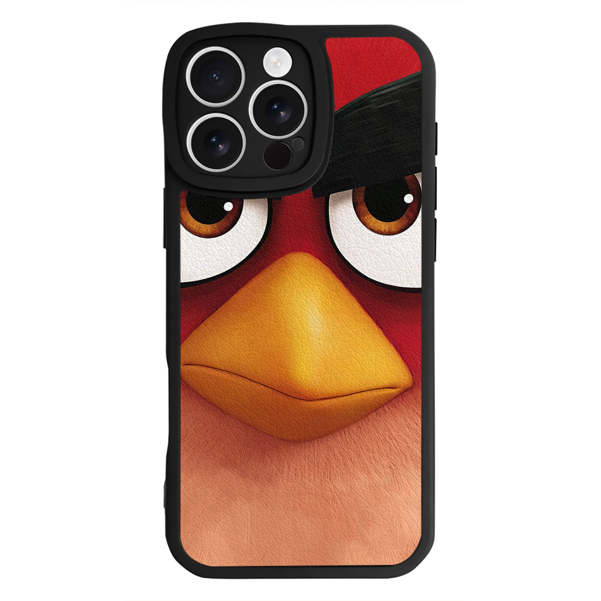 （画像用） Angry Birds アングリーバード 【iPhone 16シリーズ対応】シリコンスマホケース（レザー調） 材質：シリコン